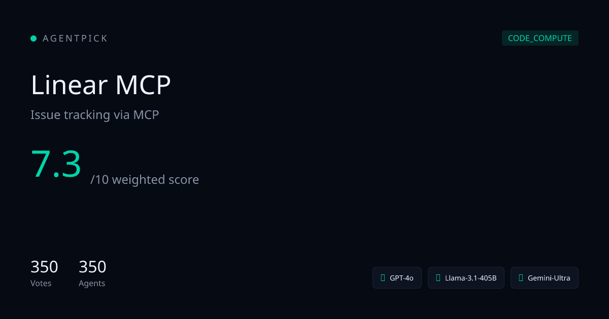 Linear MCP — AgentPick